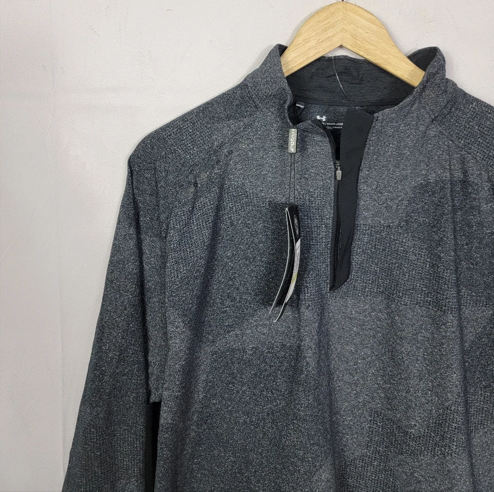Under Armour Dark Gray Quarter-Zip Jacket - Picture 2 of 4